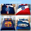 Логотип футбольной команды Двуспальный 3-предметный постельный комплект - удобный, грязеотталкивающий домашний текстиль