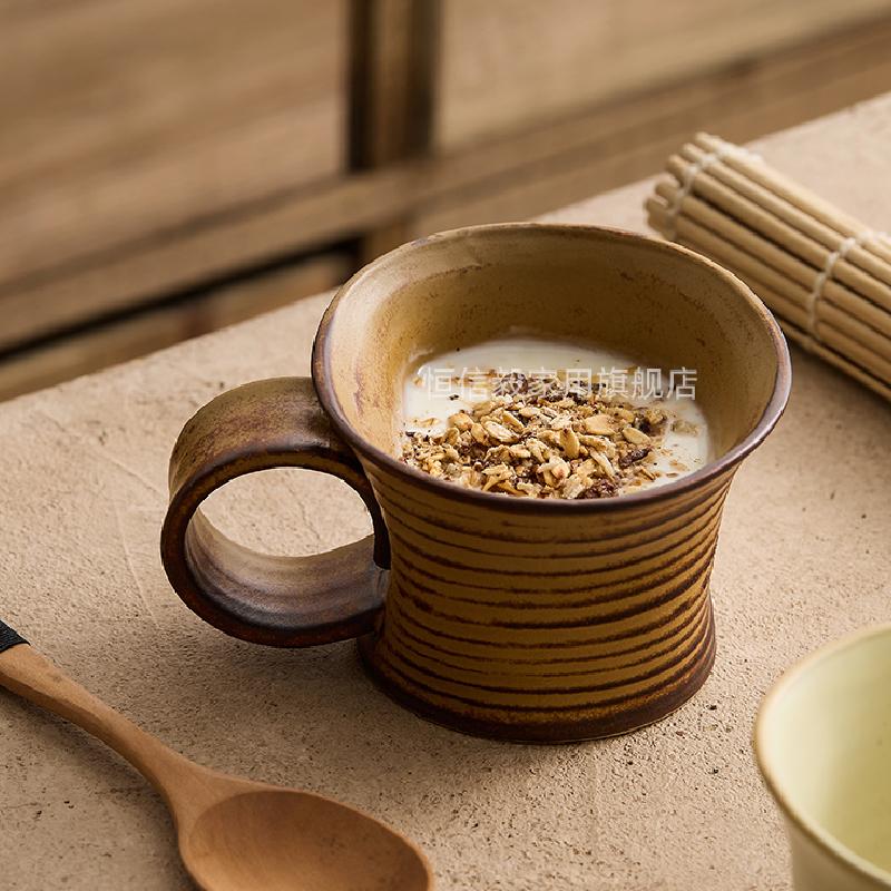 Кружка в стиле японской керамики в стиле ретро с изображением инопланетян, кофейная чашка для латте, капучинолы, цветочная чашка, керамическая кружка, посуда для питья