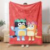 Bluey Theme Printed Blanket - Perfect for Couch, Bed, Travel & Outdoor Use | Machine Washable, Cozy & Durable.