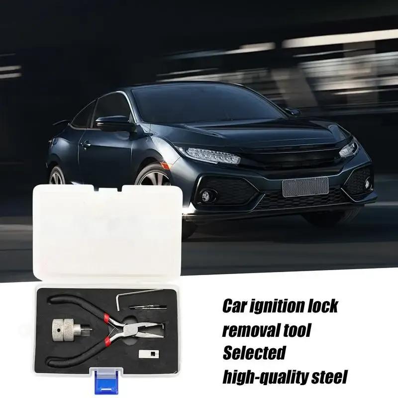 Для Honda Замок зажигания автомобиля Съемник штифтов Инструмент для ремонта Комплект Съемник штифтов Коробка Инструмент для снятия штифтов замка зажигания Комплект для ремонта