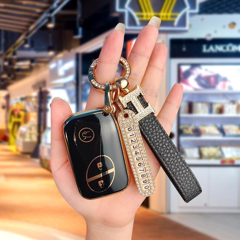 BYD I3 Key Case for S6, G3R, L3, S7, F0, E6, M6, Tang - Unisex Car Shell Bag Buckle for Older Models