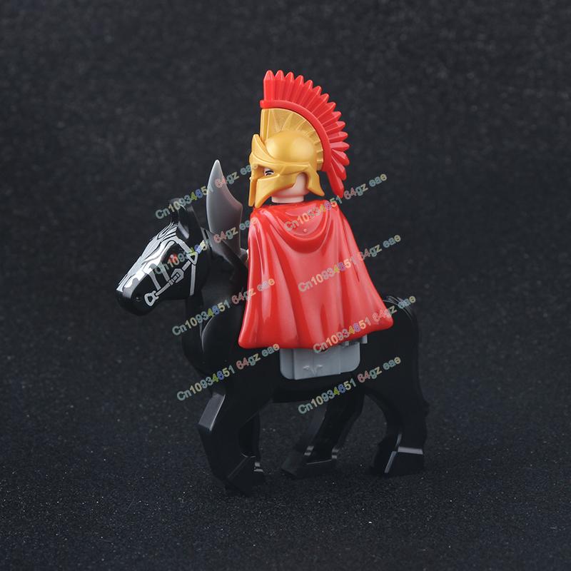 Фигурки Средневековья Рыцари Боевой конь Тяжелая кавалерия Воины Боевой конь Строительные блоки Кирпичики Игрушки Для детей подарок