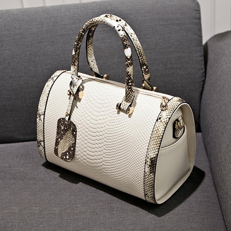 Новая сумка-подушка с узором змеи, сумка-бостон, женская сумка, сумка через плечо, сумка через плечо