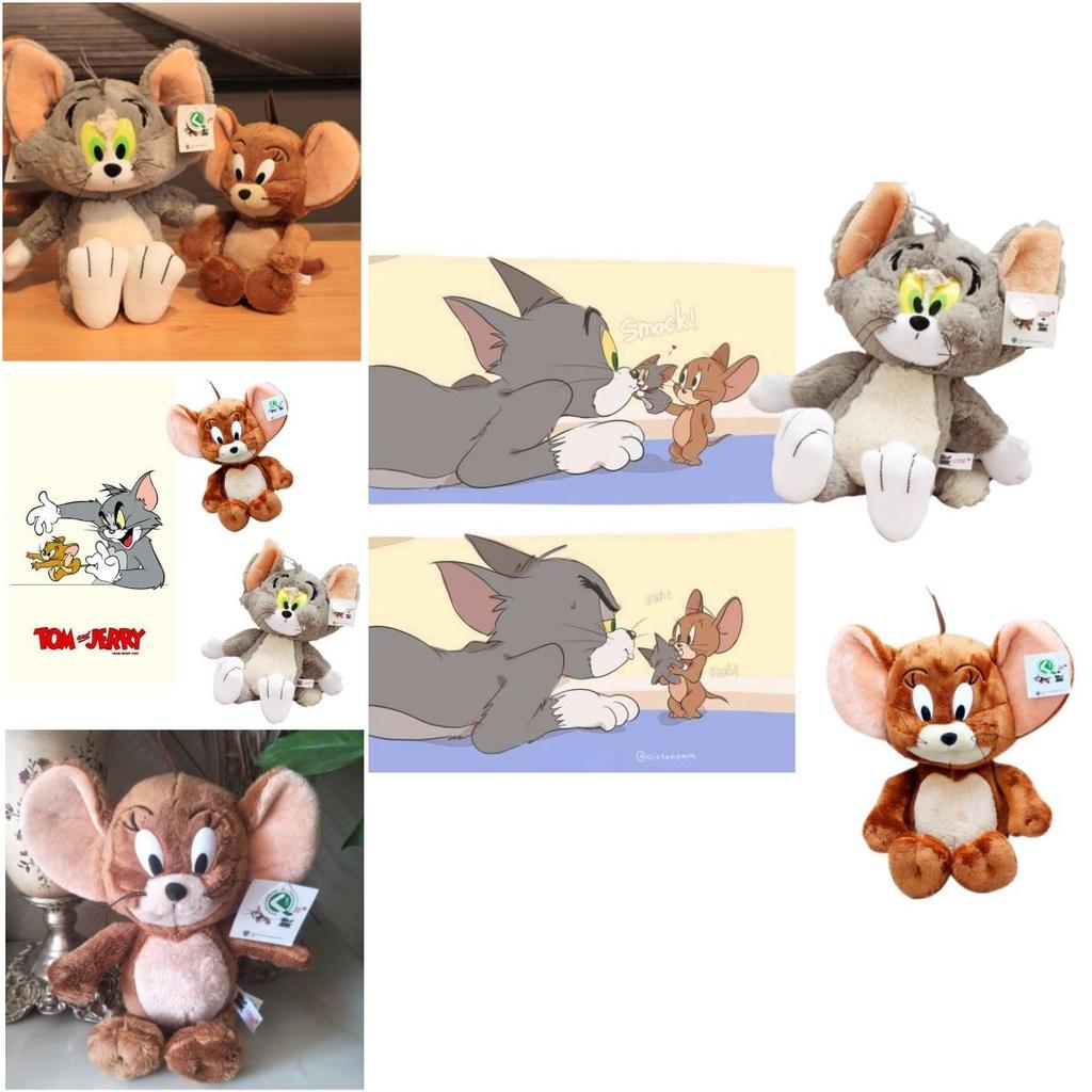 Милая плюшевая игрушка Джерри Кошка Мышь Том Кот Набитое животное Подарок детям Талисман Года Крысы