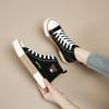 High top canvas shoes for women, spring and autumn 2026 model year student board shoes for women, flat bottomed sports and casual women's shoes