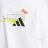 adidas Серия Спортивный Стиль Минималистичная Дышащая Футболка с Круглым Вырезом Модная с Коротким Рукавом Унисекс Топы Белый JZ3266