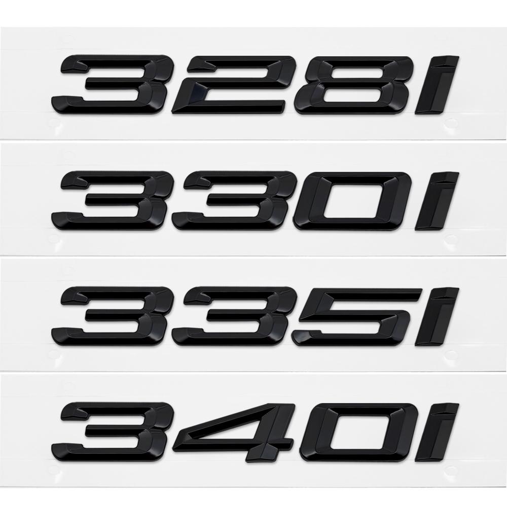 For BMW G20 G21 G28 F30 F31 F34 F35 E90 E91 E92 E93 E46 DIY Sticker Rear Trunk Badge Plastic Decal 3 Series 328i 330i 335i 340i KITG9