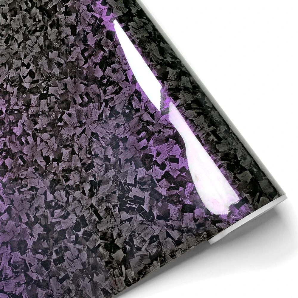 Car Glossy Forged Carbon Fiber Vinyl Film Customization Car Body Color Changing Film Stickers for Turck Car Decals Accessories