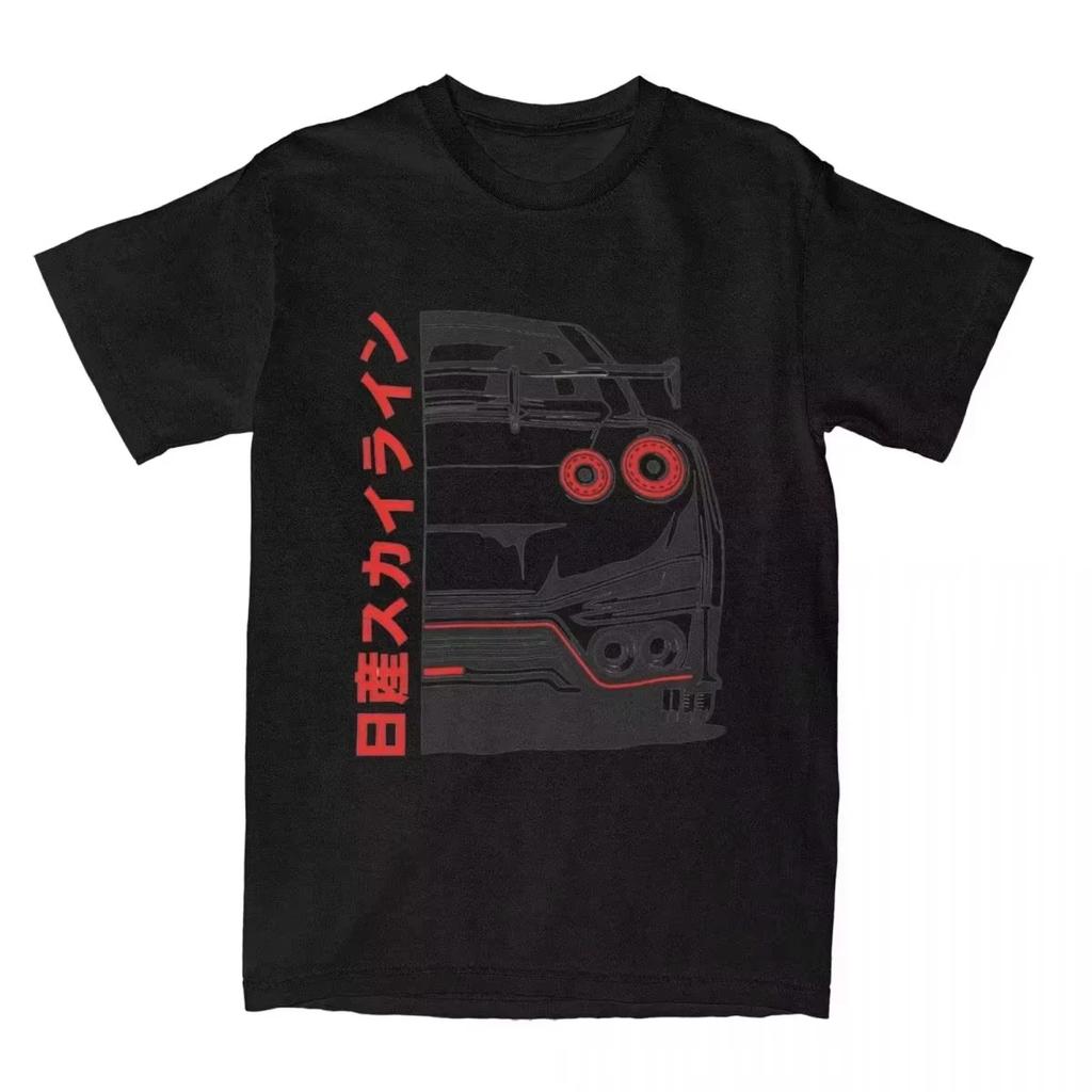 25 Summer GTR R35 Design Printed T-shirt Men's and Women's Retro Sports Car Short Sleeve Clothing Top