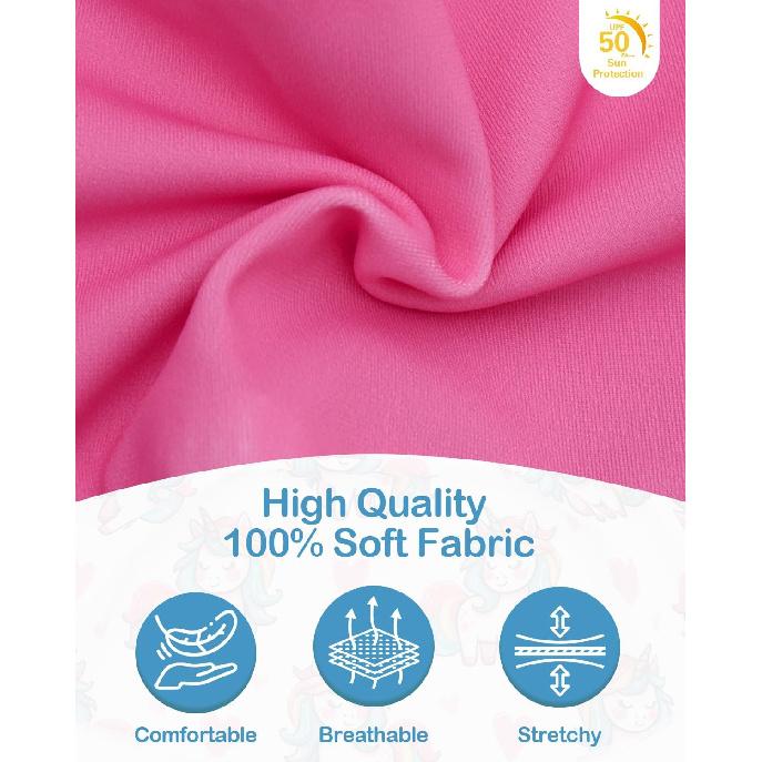 CuteBone Dog Dress for Small Dogs Girl, Unicorn Summer Dresses with Bow & Ruffle Sleeve, UPF50+ Sun Protection, Cute Pet Clothes for Puppy for