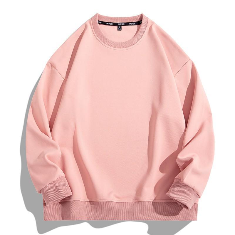 Unisex Oversized Cotton Crewneck Sweatshirt Loose Fit Long Sleeve Pullover Casual Wear
