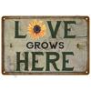 Retro Tin Sign Gardening Metal Sign Vintage Metal Sign For Garden Club Outdoor Indoor Home Wall Decorative Plaque Plates Farm