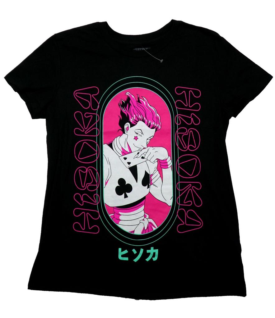 Hunter X Hunter New Adult T-Shirt - Hisoka In Ornate Pink Oval