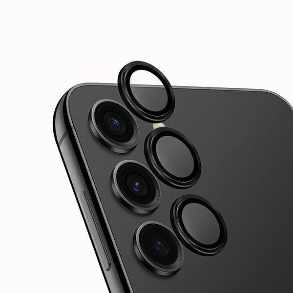 Szkło na obiektyw do Samsung Galaxy S24 Plus UNIQ z aplikatorem Czarny