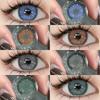 1 пара/2 шт. цветных зрачков для глаз, косметические зеленые линзы для глаз, цветные серые линзы для глаз, синие контактные линзы, коричневые линзы