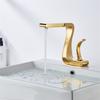 Tuqiu Basin Faucet Gold Bathroom Faucet Mixer Tap Brass Wash Basin Faucet Hot and Cold Sink Faucet New Modern