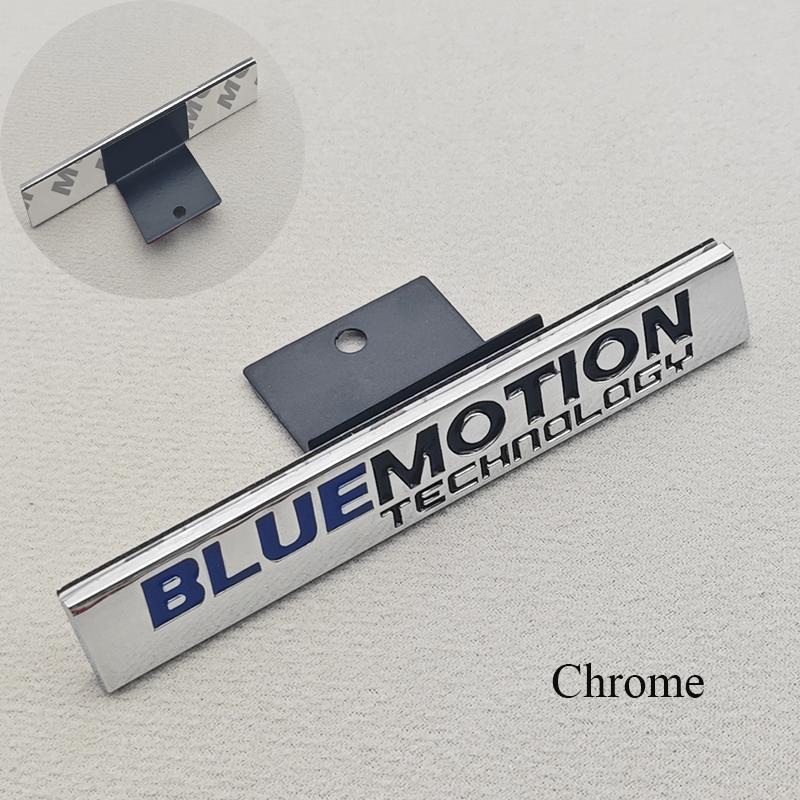 RUNTB1 3D Metal Car Styling TSI BLUE MOTION Logo Sticker Rear Trunk Badge Front Grille Emblem For VW Golf MK4 MK5 MK6 MK7 Polo Passat