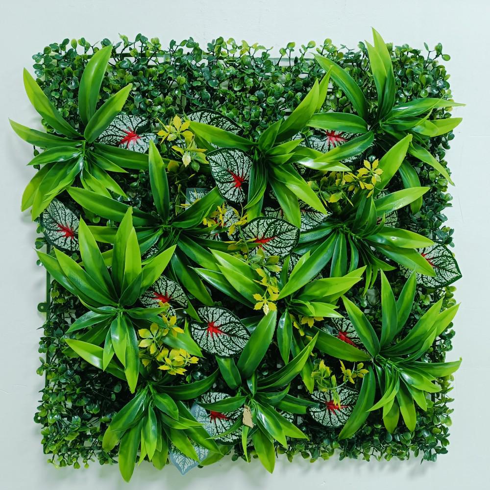 Artificial Green Plant Wall for Indoor & Outdoor Decoration - Bionic Greenery, Turf, and Hanging Floral Landscaping Background