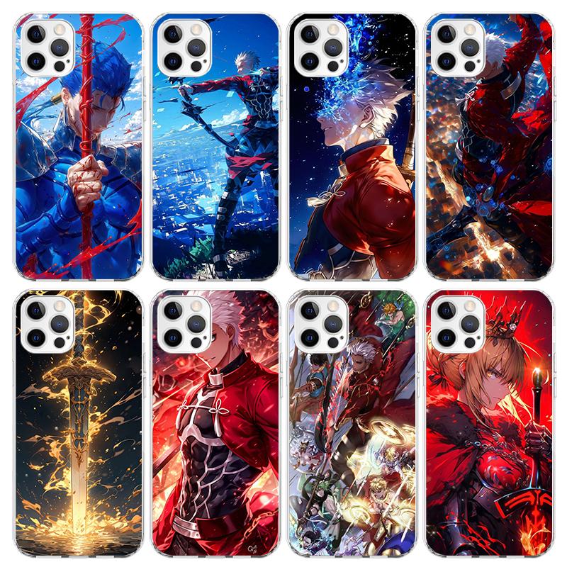 Fate Zero Stay Night Archer Phone Case For iPhone 17 Air 11 13 Mini 14 15 Plus 16 12 Pro Max 16E SE 7 8 Pattern Soft TPU Back Co