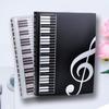 80 Pages Music Score Storage Organizer Plastic Piano Paper Sheets Folder  for School Office