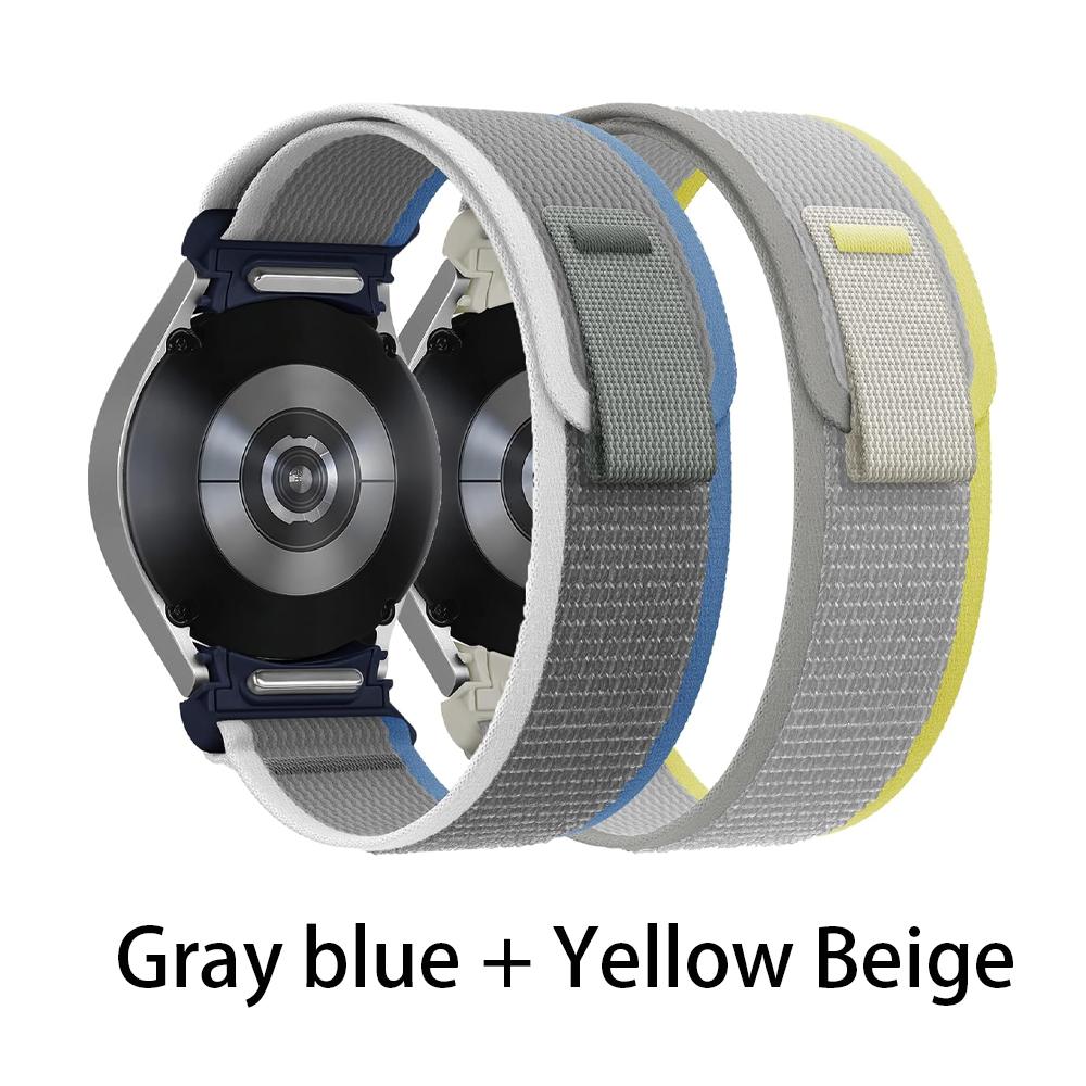 Ремешок для Samsung Galaxy watch 7 FE 6 5 Pro 4 classic 44мм 40мм на запястье Без зазоров Нейлоновый Trail ремешок браслет Galaxy watch 7 Ремешок