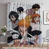Домашние интерьерные шторы для камеры BLEACH оконная штора для комнаты 2 панели Хэллоуин украшение перегородка шторы гостиная кухня