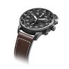 Citizen Серия Eco-Drive Полый Светящийся Водонепроницаемый Кварцевый Механизм Кожаный Ремешок Часы Мужские Часы Черный CA0695-17E