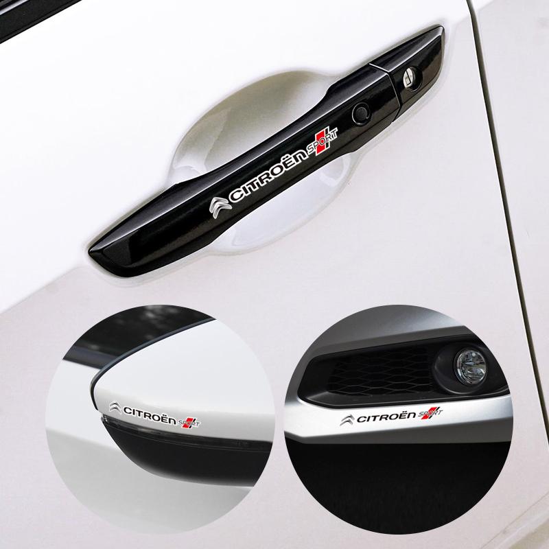 Наклейки с логотипом автомобиля на выбор Автомобильные декоративные наклейки для Citroen C1 DS3 C2 C3 Vts C4 Saxo C4L C5 C6 C8 Xsara C3-XR Picasso