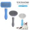One-Click Self-Cleaning Dog Hair Comb - Stainless Steel Pet Shedding Brush