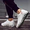 Мужская модная спортивная обувь на открытом воздухе, мужские сетчатые дышащие легкие повседневные кроссовки на шнуровке, большие размеры