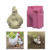 Silicone Vase Molds Pen Holder Mold Hen Shape Silicone Flowerpot Mold Silicone Texture for Hand-Making Vase Flowerpot