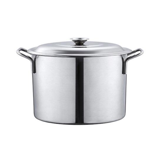 Stainless Steel Soup Pot with Lid Large Commercial Cooking Pot for Soup Stew Seafood Multifunctional Induction Cooker