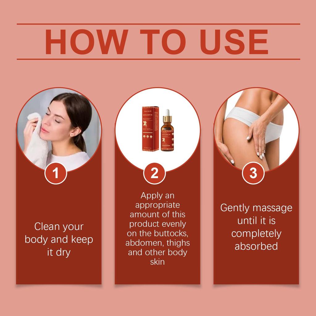 West&Month Hydrating Body Oil Moisturizing & Nourishing Firming & Replenishing Silky Smooth Texture For Body Use 30ml