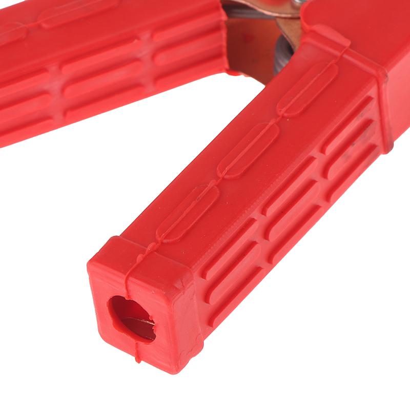 1 пара тестовых зажимов типа «крокодил» с пластиковой ручкой для электрического проекта 100-300А электрический зажим типа «крокодил» для аккумулятора с изоляцией