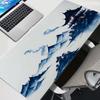 Mouse Pad Ink Wash Style Gamer Peach Blossom Large Xxl Keyboard Desk Mouse Mat Carpet Rubber Gaming Notbook Mousepad