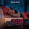 Multifunctional LED Digital Alarm Clock with Projection 180 ° Rotating Projector Luminous Electronic Mirror Clock Large Display