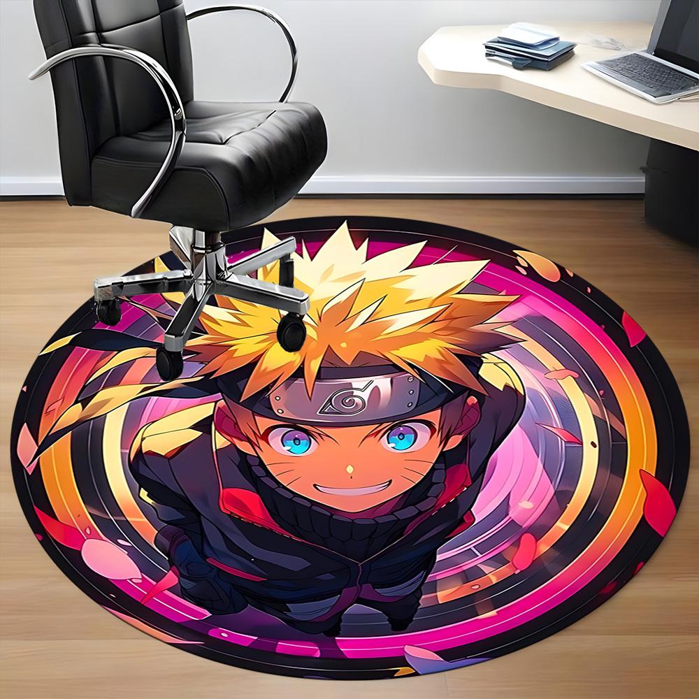 Naruto Anime Office Round Area Rug, Under Office Chairs Bedroom Living Room Home Decor a1022108