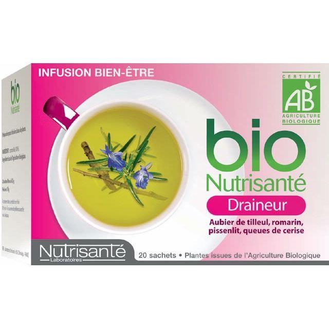 Nutrisanté Infusion Bio Draineur 20 Sachets