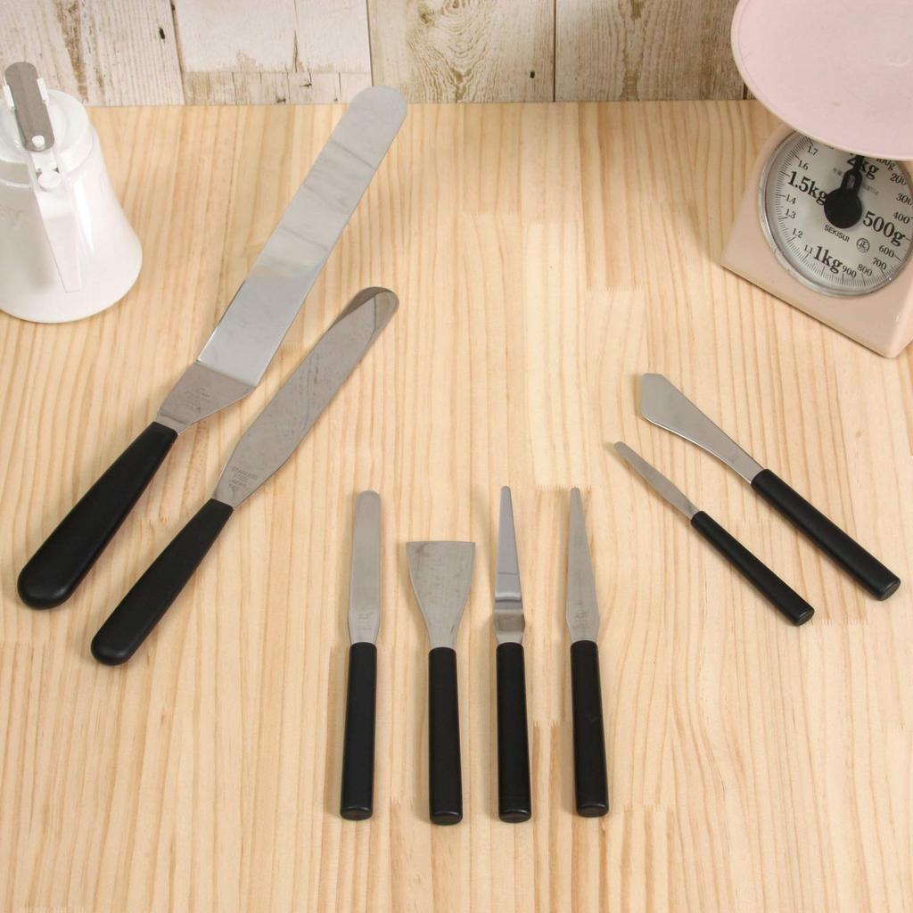 Shimizu Cutlery Industry Mini Spatula 60mm Black No.4