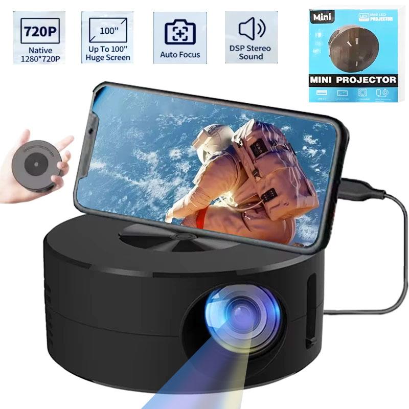 Yt200 Mini Projector Portable Led Video Home Theater Auto Focus Mobile Cinema Same Screen Hd Smart Projector For Iphone Android