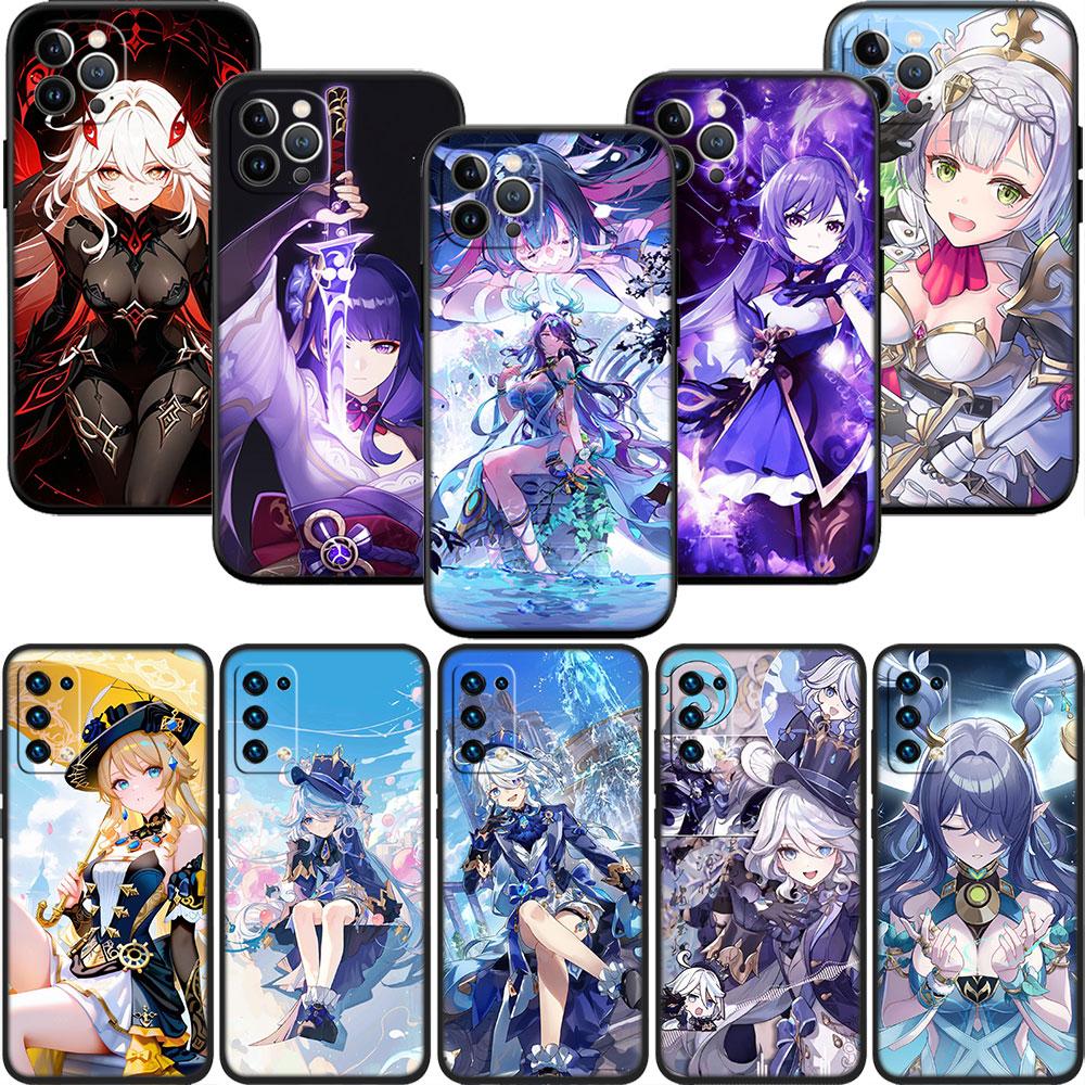 FM26 Genshin Impact Soft Shell Phone Case for Samsung Galaxy S20 S21 S22 Ultra FE + Plus A21S A22 A24 A25 A26 A30 A30S A31