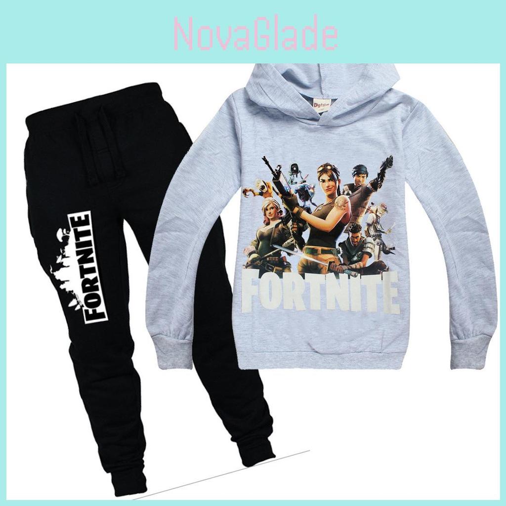 Hoodiespants Child Set Fortnite Hooded Clothing Sweatshirt Kids Game Clothing