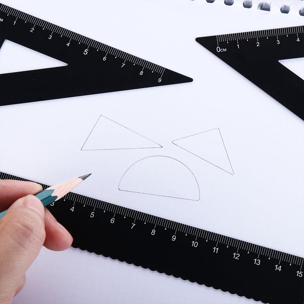 Геометрия Школа Офис Металлические линейки Экзаменационные канцелярские товары Набор алюминиевых линеек Чертежные принадлежности