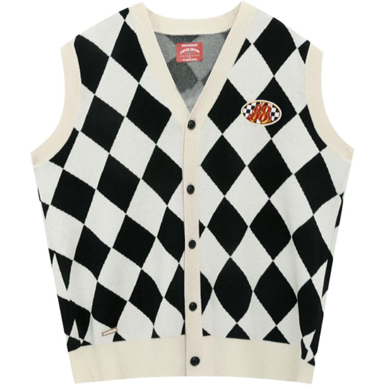 Sprayground Мужской вязаный жилет в стиле хип-хоп с акулой, свободный, с V-образным вырезом, разноцветный W0930801