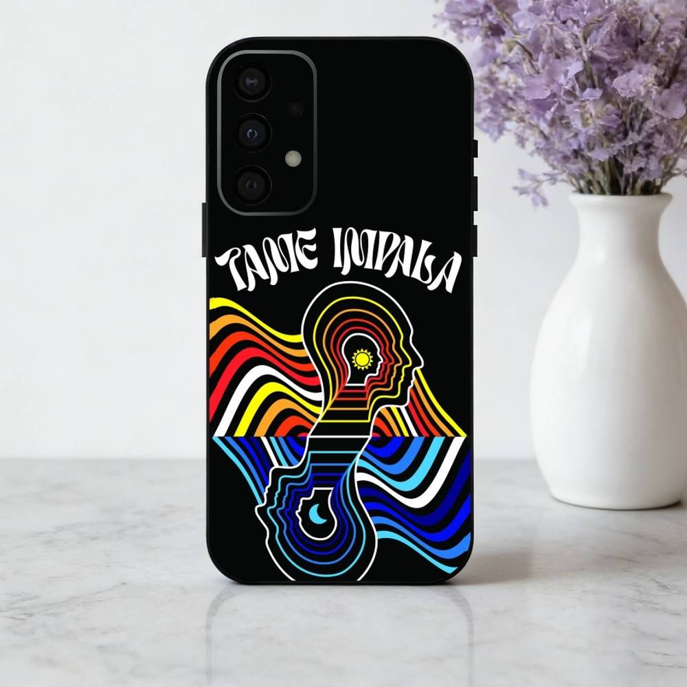 Чехол для телефона Epiphany Pop T-Tame I-Impala Band для Samsung Galaxy A73, A72, A71, A70, A53, A52, A51, Другие Мягкий Черный Чехол