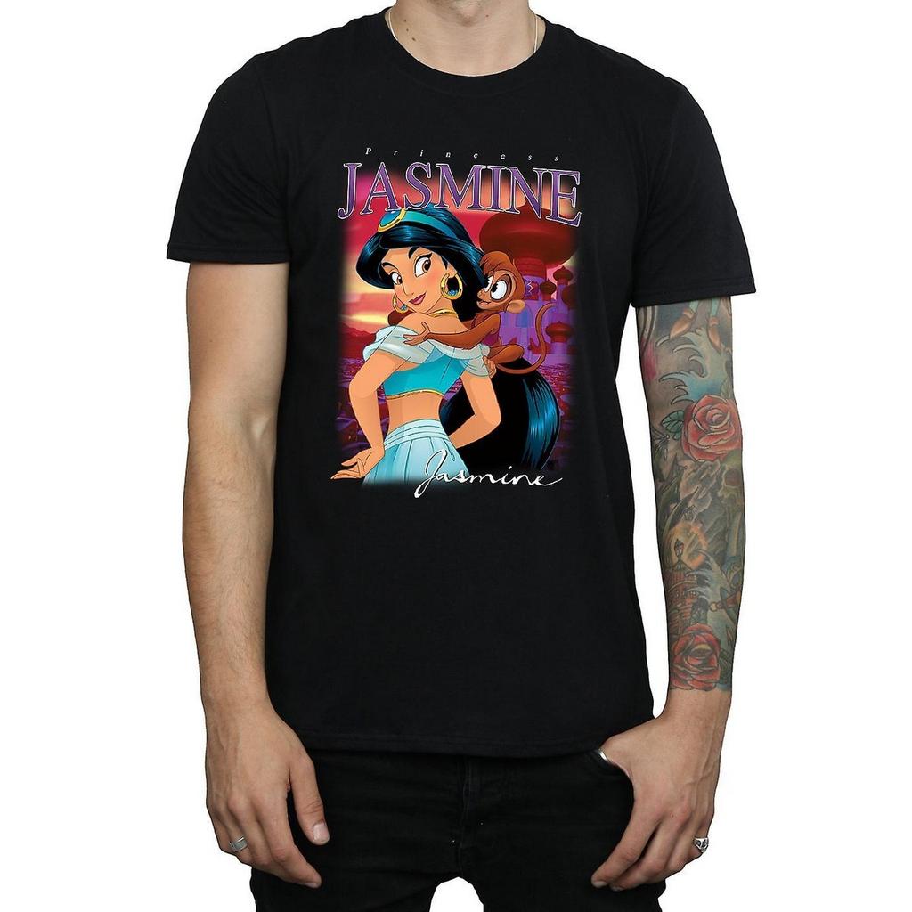 aladdin Мужская хлопковая футболка с принтом Жасмин