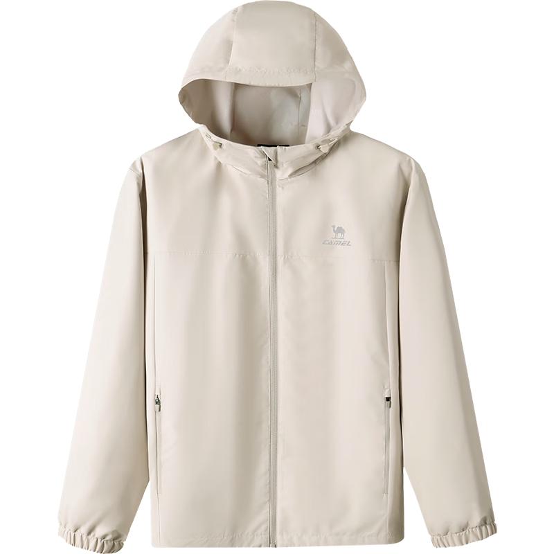 CAMEL Water-Repellent Hooded Outdoor Windbreaker Jacket
