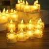 LED Simulation Candle No Heat Scene Setting Props Romantic Festive Ambiance Glowing Tea Wax for Party