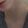 Lewe Three pearl Shiny chain necklace
