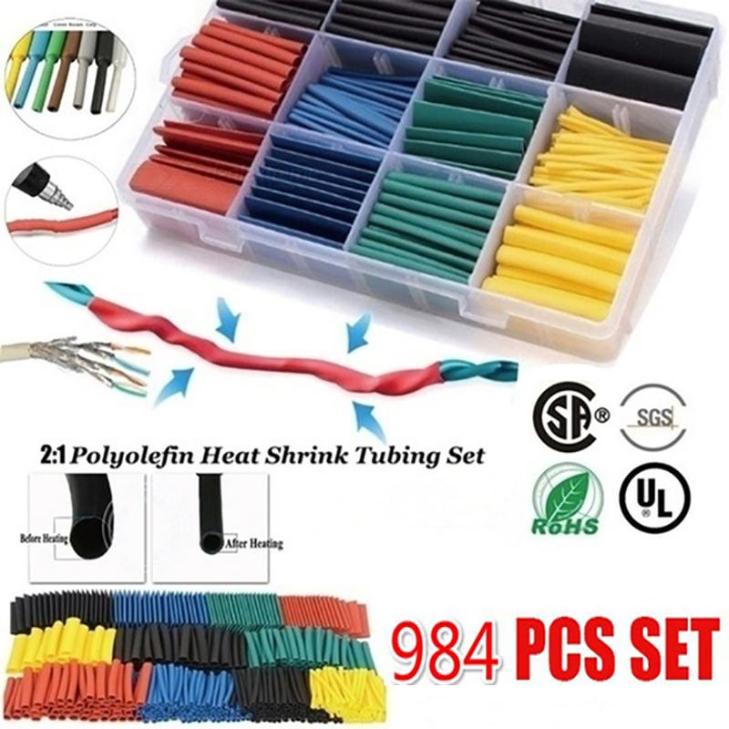 Модернизированная термоусадочная трубка 164/328/656/984 шт., изоляционная термоусадочная трубка